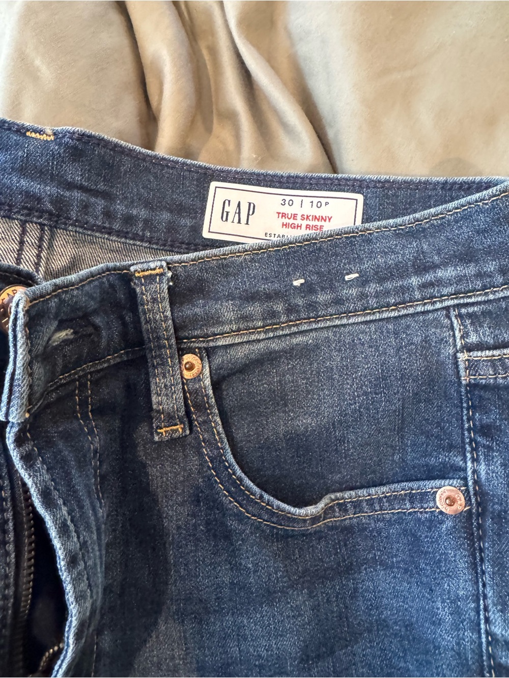 GAP True Skinny High Rise womens Jeans - Dark Indigo